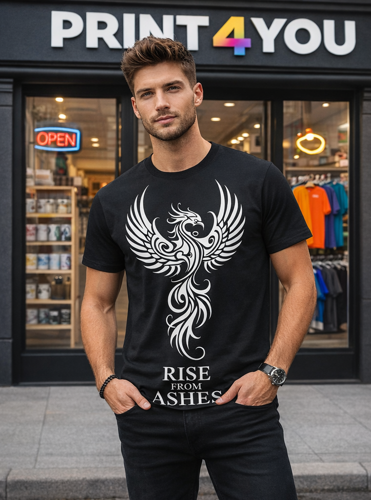 Phoenix Graphic Black Unisex T-Shirt
